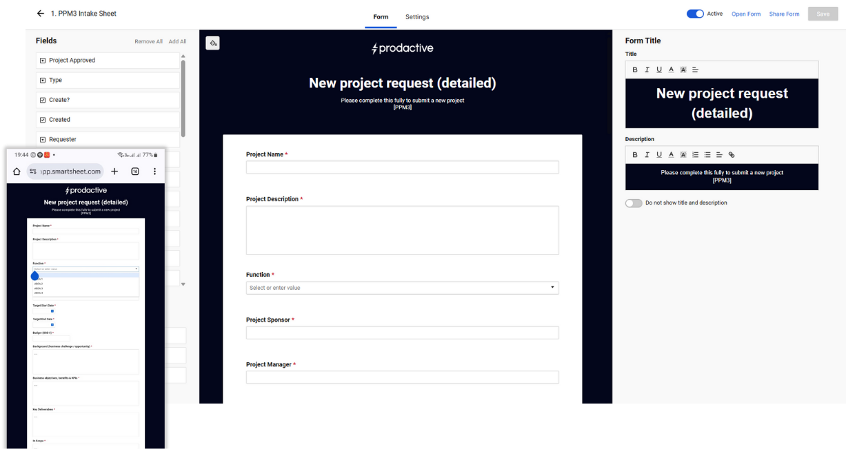 Streamlined Data Capturing