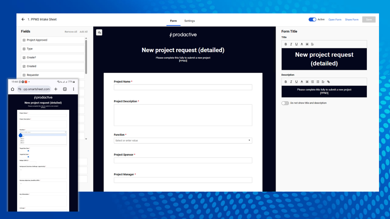 Streamlined Data Capturing
